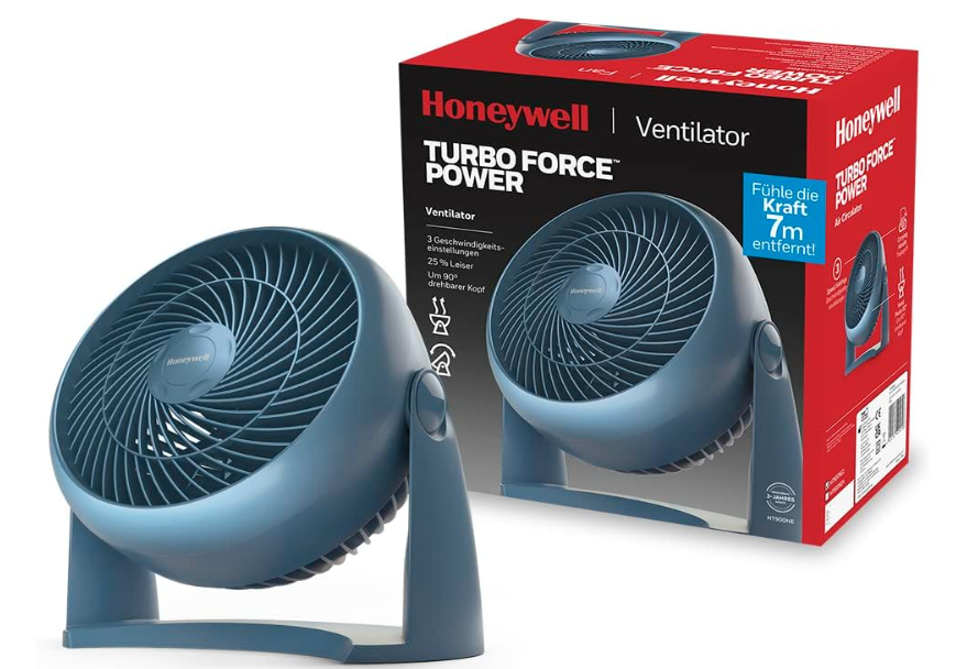 Honeywell TurboForce HT900E4 – Ventilador de Mesa Potente y Silencioso