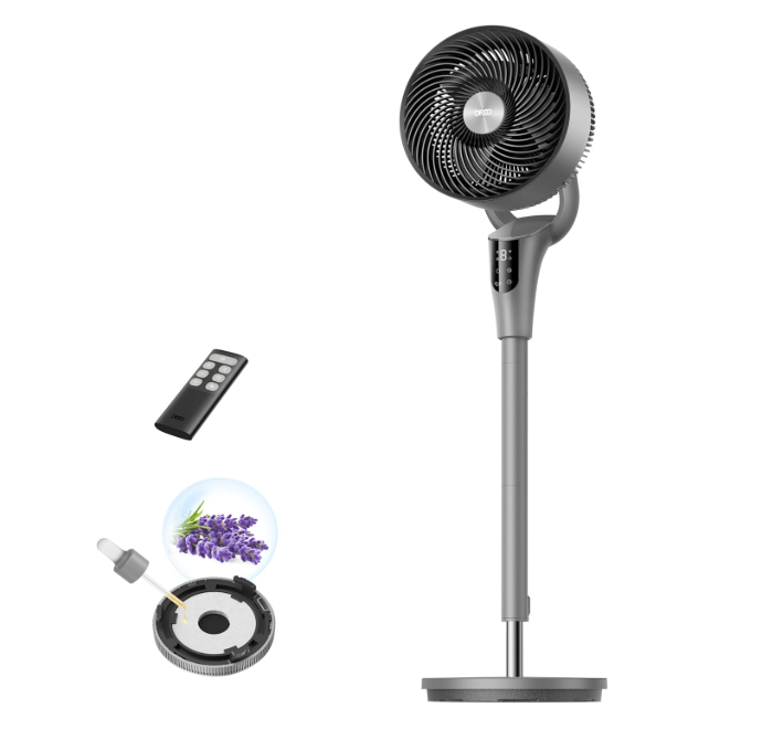 Ventilador de Pie Silencioso Dreo 20 dB con Motor DC y 8 Velocidades