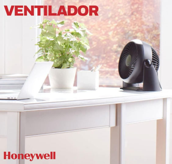 Honeywell TurboForce HT900E4 – Ventilador de Mesa Potente y Silencioso