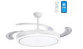 Ventilador de Techo 50 cm con Luz LED 66W y Aspas Retráctiles