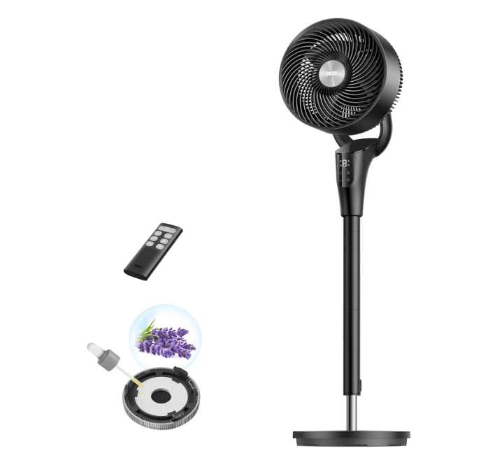 Ventilador de Pie Silencioso Dreo 20 dB con Motor DC y 8 Velocidades