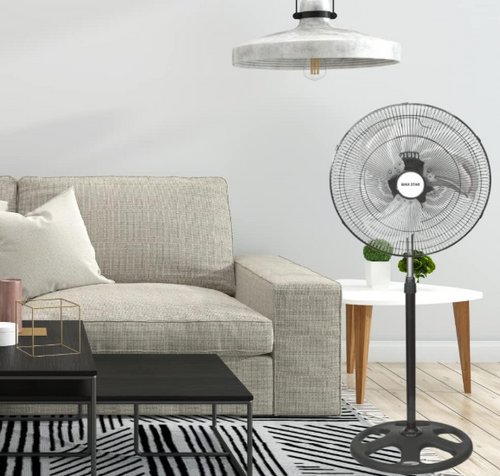 Ventilador de Pie Max Star 18” 70W Oscilante con 3 Velocidades