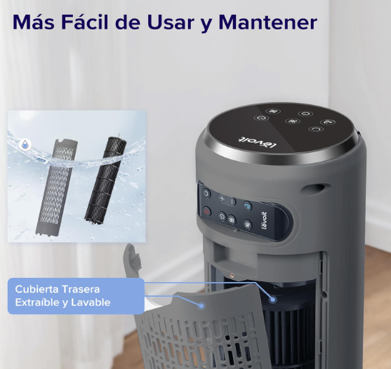 Ventilador de Torre Levoit 23 dB 7 m/s 39W con Mando a Distancia