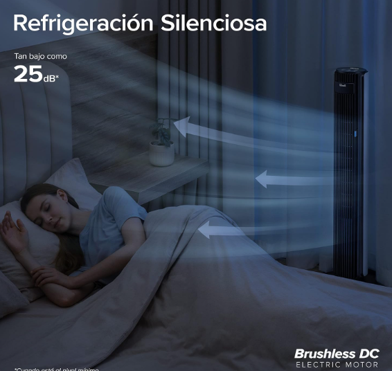 Ventilador de Torre Levoit 25 dB 7.5 m/s 23W con Mando
