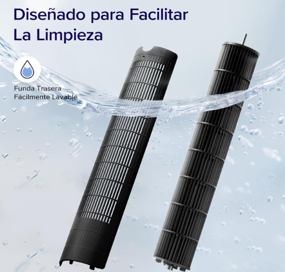 Ventilador de Torre Levoit Inteligente 25 dB 7.9 m/s Motor DC