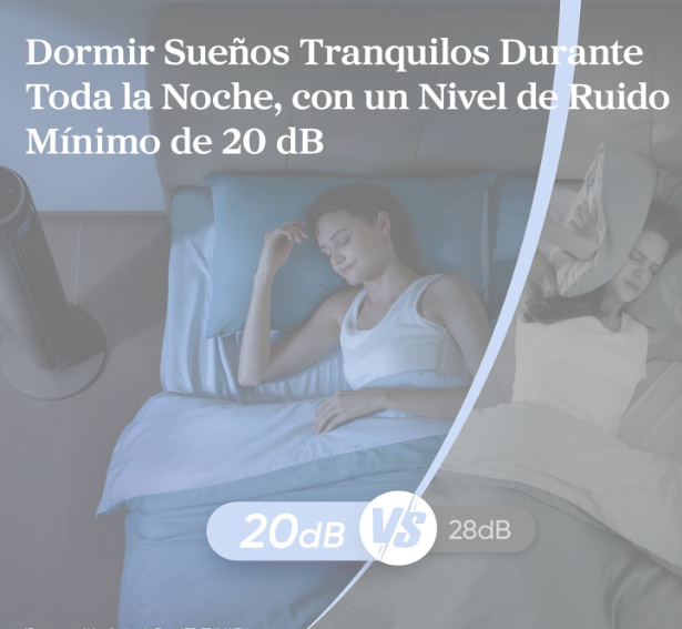 Ventilador de Torre Levoit 20 dB 7.9 m/s Motor DC Gris