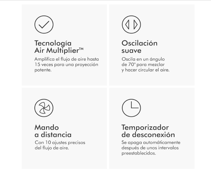 Ventilador sin aspas de Torre Dyson AM07 Air Multiplier