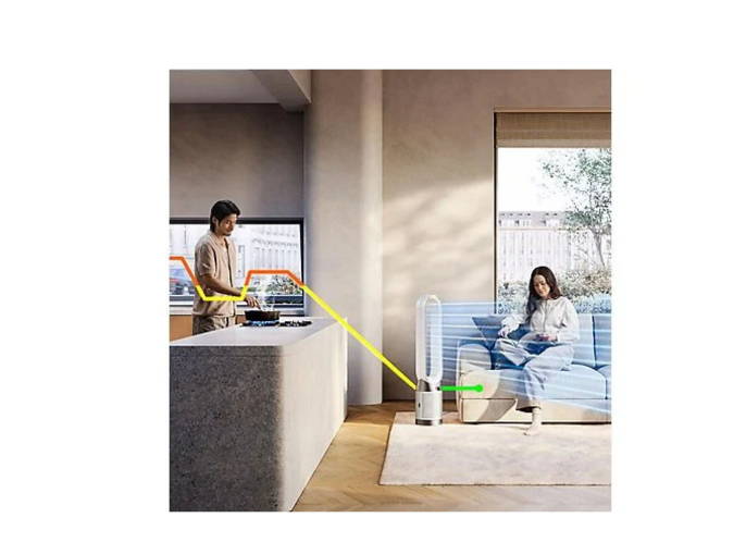 Ventilador sin aspas Dyson TP11 Purifier Cool™ PC1 con Filtro HEPA H13 y Carbón Activo | Air Multiplier™ | Control por APP y Mando | Plata
