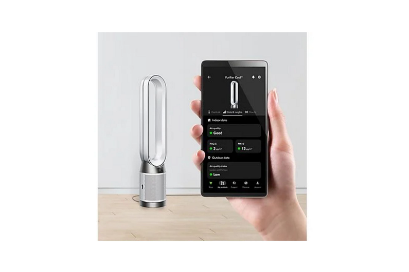 Ventilador sin aspas Dyson TP11 Purifier Cool™ PC1 con Filtro HEPA H13 y Carbón Activo | Air Multiplier™ | Control por APP y Mando | Plata