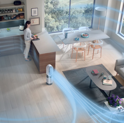 Ventilador sin aspas Dyson Purifier Hot+Cool™ HP1 que Purifica, Ventila y Calienta | Filtro HEPA H13 | Control por APP y Mando | Blanco