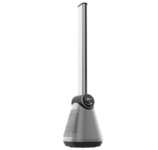 Ventilador de torre sin aspas Cecotec EnergySilence 9890 Skyline Bladeless de 39" y 50W | Pantalla LED Táctil | Mando | 3 Modos | Temporizador 15h | Oscilación 40º