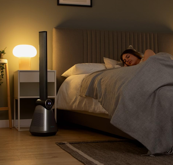 Ventilador de torre sin aspas Cecotec EnergySilence 9890 Skyline Bladeless de 39" y 50W | Pantalla LED Táctil | Mando | 3 Modos | Temporizador 15h | Oscilación 40º