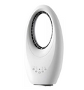 Ventilador sin aspas Bilake de 50W con 3 Velocidades, Temporizador, Oscilación y Mando | Silencioso y Seguro | Blanco