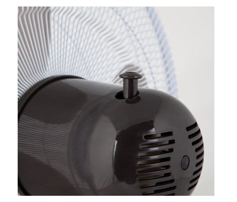 Ventilador de mesa Orbegozo TF 0133 de 40W con 3 Velocidades, Hélice 30 cm, Oscilación y Rejilla de Seguridad | Blanco
