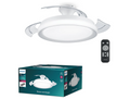 Ventilador de techo Philips Bliss 2024 con Luz LED 28W, Motor DC 35W, Aspas Retráctiles, 3 Tonos de Luz, Mando y APP | Modo Invierno/Verano | Clase A