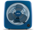 Ventilador portátil Jocca Box Fan de 30 cm y 30W con 5 Aspas, 3 Velocidades, Temporizador y Sistema Antivuelco | Suelo o Mesa | Azul