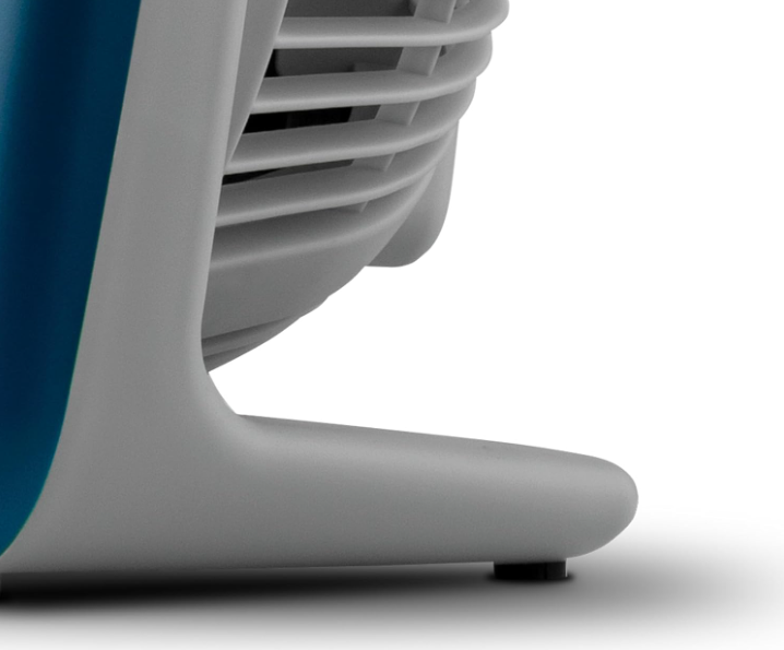 Ventilador portátil Jocca Box Fan de 30 cm y 30W con 5 Aspas, 3 Velocidades, Temporizador y Sistema Antivuelco | Suelo o Mesa | Azul
