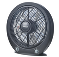 Ventilador portátil Jocca Box Fan de 30 cm con 5 Aspas, 3 Velocidades, Temporizador y Sistema Antivuelco | Suelo o Mesa | Negro