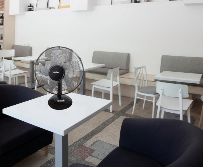 Ventilador de mesa Bastilipo Roche de 35W con 3 Velocidades | Compacto, Estable y Silencioso