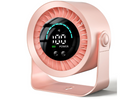 Ventilador de mesa DDKJ silencioso rosa con 100 ajustes continuos, pantalla LED, batería 4000 mAh (13h) y diseño 2 en 1 Mesa/Pared | USB Recargable