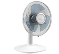 Ventilador de mesa Rowenta Essential VU2330 de 30 cm con 3 velocidades, oscilación automática y diseño silencioso | Compacto y Portátil | Blanco