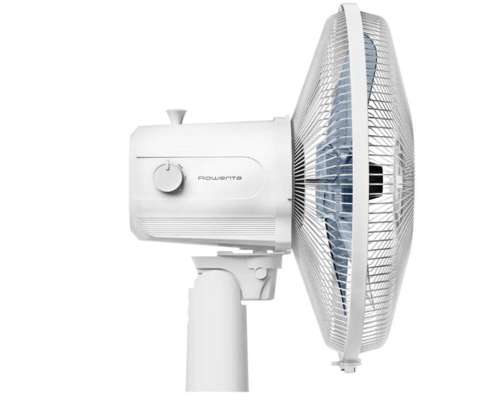 Ventilador de mesa Rowenta Essential VU2330 de 30 cm con 3 velocidades, oscilación automática y diseño silencioso | Compacto y Portátil | Blanco