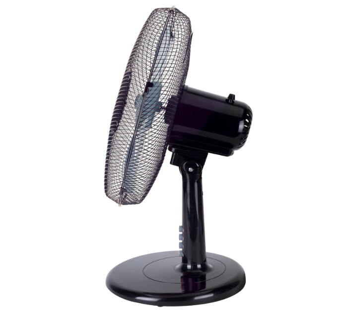Ventilador de mesa Jata JVVM3125 con 3 velocidades, oscilación, cabezal inclinable y 60 cm de altura | Silencioso y de bajo consumo | 2503 m³/h