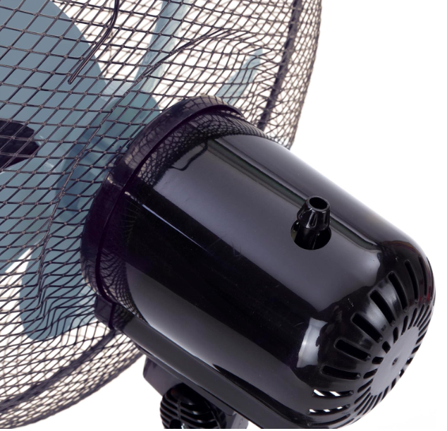 Ventilador de mesa Jata JVVM3125 con 3 velocidades, oscilación, cabezal inclinable y 60 cm de altura | Silencioso y de bajo consumo | 2503 m³/h