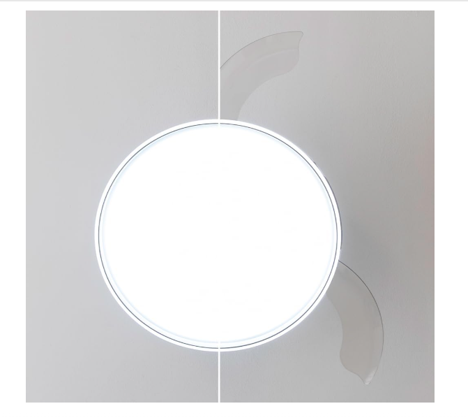 Ventilador de techo Cecotec EnergySilence Aero 4280 Invisible Steel con aspas retráctiles, luz LED, 40W, 42", temporizador y función verano‑invierno