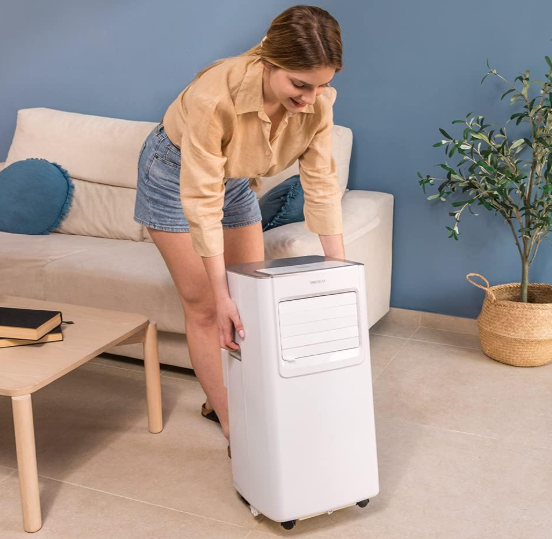 Aire acondicionado portátil Cecotec ForceClima 7100 de 7000 BTU con 4 modos, 2 velocidades, bajo consumo y cobertura 15–20 m²