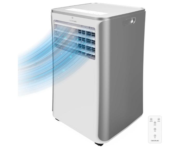 Aire acondicionado portátil Cecotec ForceClima 9100 de 9000 BTU con 4 modos, 2 velocidades, bajo consumo y cobertura 20–25 m²