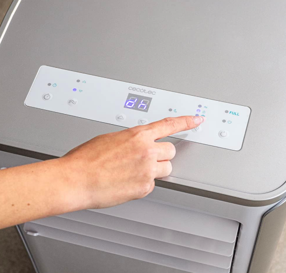 Aire acondicionado portátil Cecotec ForceClima 9100 de 9000 BTU con 4 modos, 2 velocidades, bajo consumo y cobertura 20–25 m²