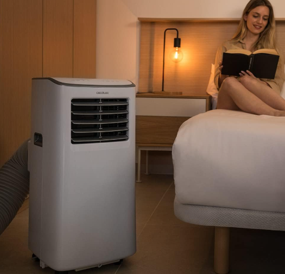 Aire acondicionado portátil Cecotec ForceClima 7400 Touch de 7000 BTU con control táctil, 4 modos, 2 velocidades y cobertura 15–20 m²