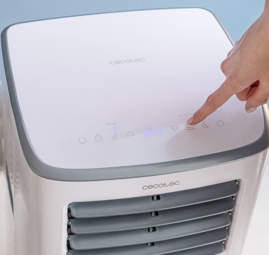 Aire acondicionado portátil Cecotec ForceClima 7400 Touch de 7000 BTU con control táctil, 4 modos, 2 velocidades y cobertura 15–20 m²