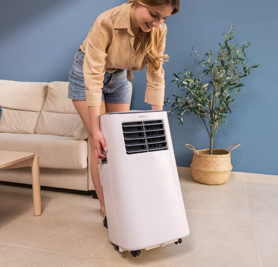 Aire acondicionado portátil Cecotec ForceClima 7400 Touch de 7000 BTU con control táctil, 4 modos, 2 velocidades y cobertura 15–20 m²