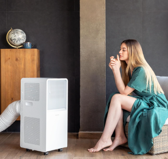 Aire acondicionado portátil Cecotec ForceClima 7550 Style Connected de 7000 BTU con WiFi, mando a distancia y cobertura 14 m²