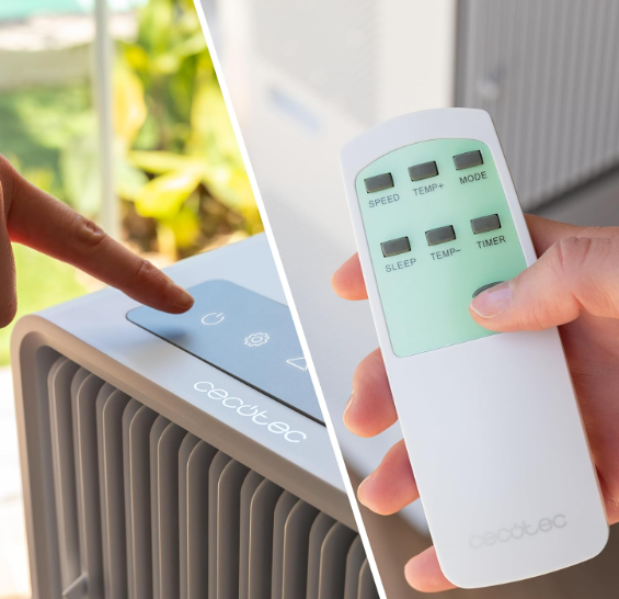 Aire acondicionado portátil Cecotec ForceClima 7550 Style Connected de 7000 BTU con WiFi, mando a distancia y cobertura 14 m²