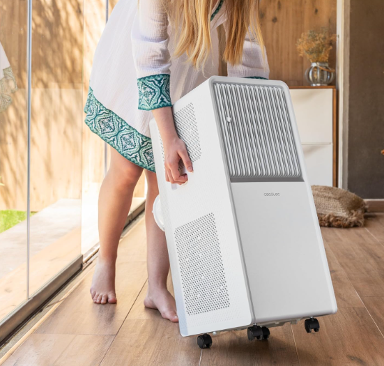 Aire acondicionado portátil Cecotec ForceClima 7550 Style Connected de 7000 BTU con WiFi, mando a distancia y cobertura 14 m²