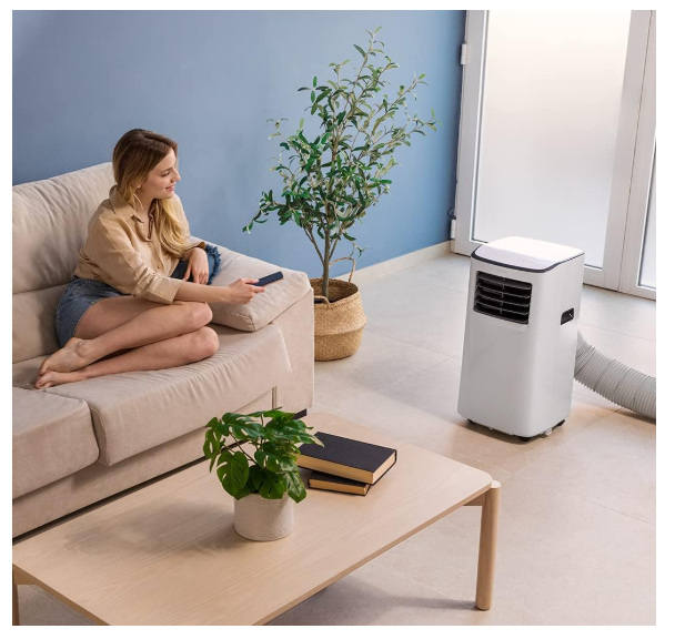 Aire acondicionado portátil Cecotec ForceClima 7500 Connected 7000 BTU con WiFi, mando, control táctil y cobertura 15–20 m²