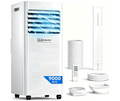 Aire acondicionado portátil LEENON 9000 BTU 4 en 1 con deshumidificador, ventilación, modo sueño, temporizador 24H y kit de ventana