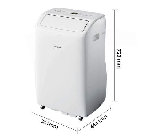 Aire Acondicionado Portátil Hisense APC09QC – 2236 fg/h