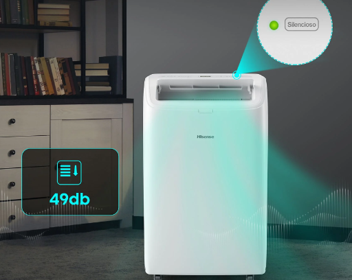 Aire Acondicionado Portátil Hisense APC09QC – 2236 fg/h