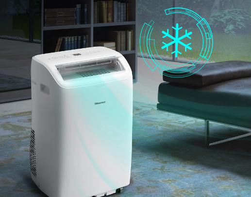 Aire Acondicionado Portátil Hisense APC09QC – 2236 fg/h