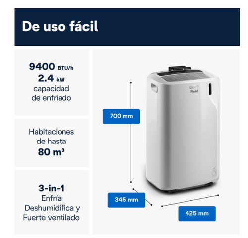 Aire Acondicionado Portátil De’Longhi Pinguino