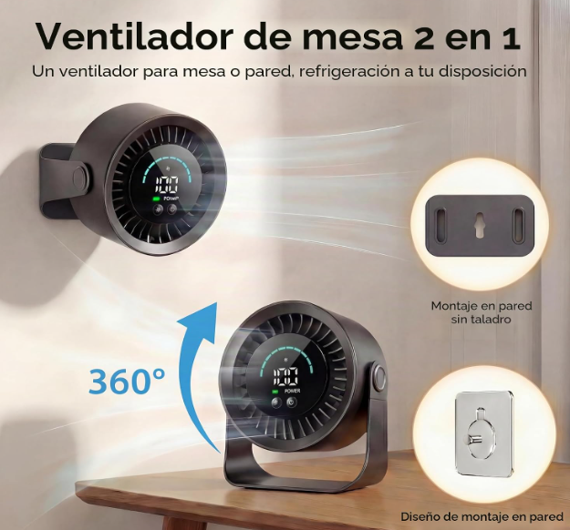 Ventilador de Mesa USB Refluxe