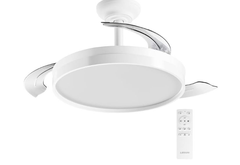 Ventilador de Techo Leduni. Aspas Retráctiles