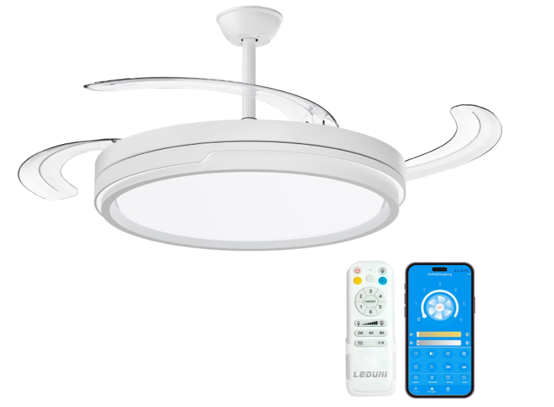 Ventilador de Techo con Aspas retráctiles Leduni