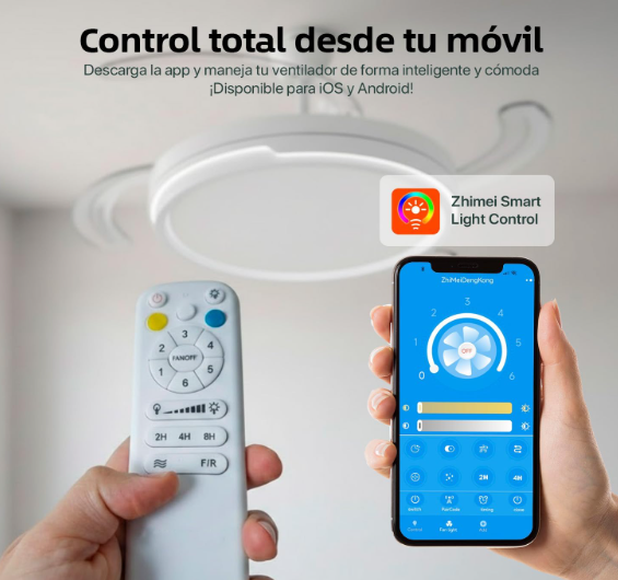 Ventilador de Techo con Aspas retráctiles Leduni